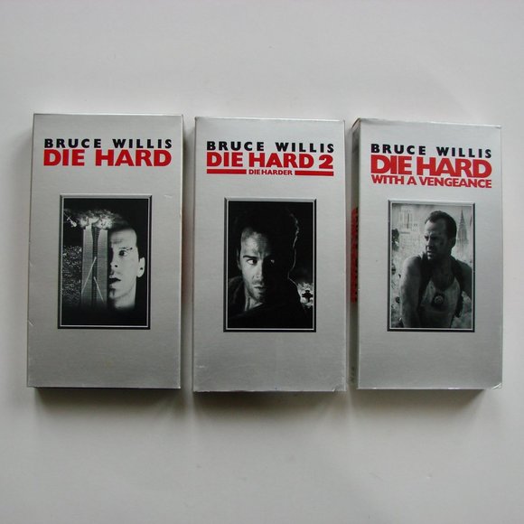Die Hard Trilogy VHS Movie Box Set Bruce Willis Samuel L Jackson Collectible - Picture 3 of 10